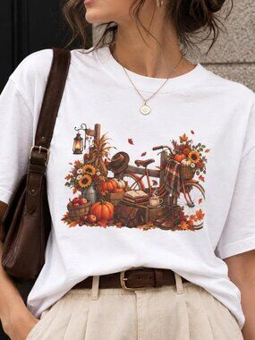 Autumn Shirt, Fall T-Shirt, Pumpkin Shirt, Halloween Shirt, Harvest Tee